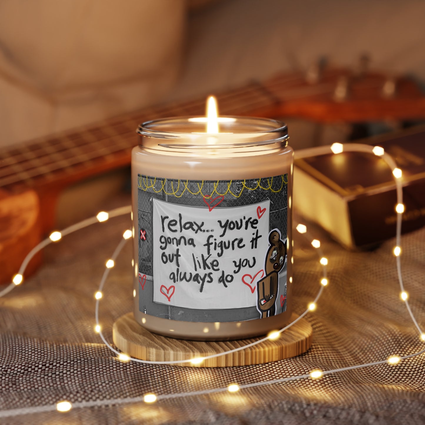 Relax Teddy Scented Candle, 9oz