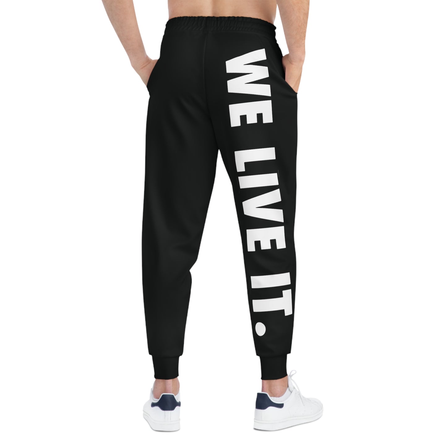We Live It | Athletic Joggers (AOP)