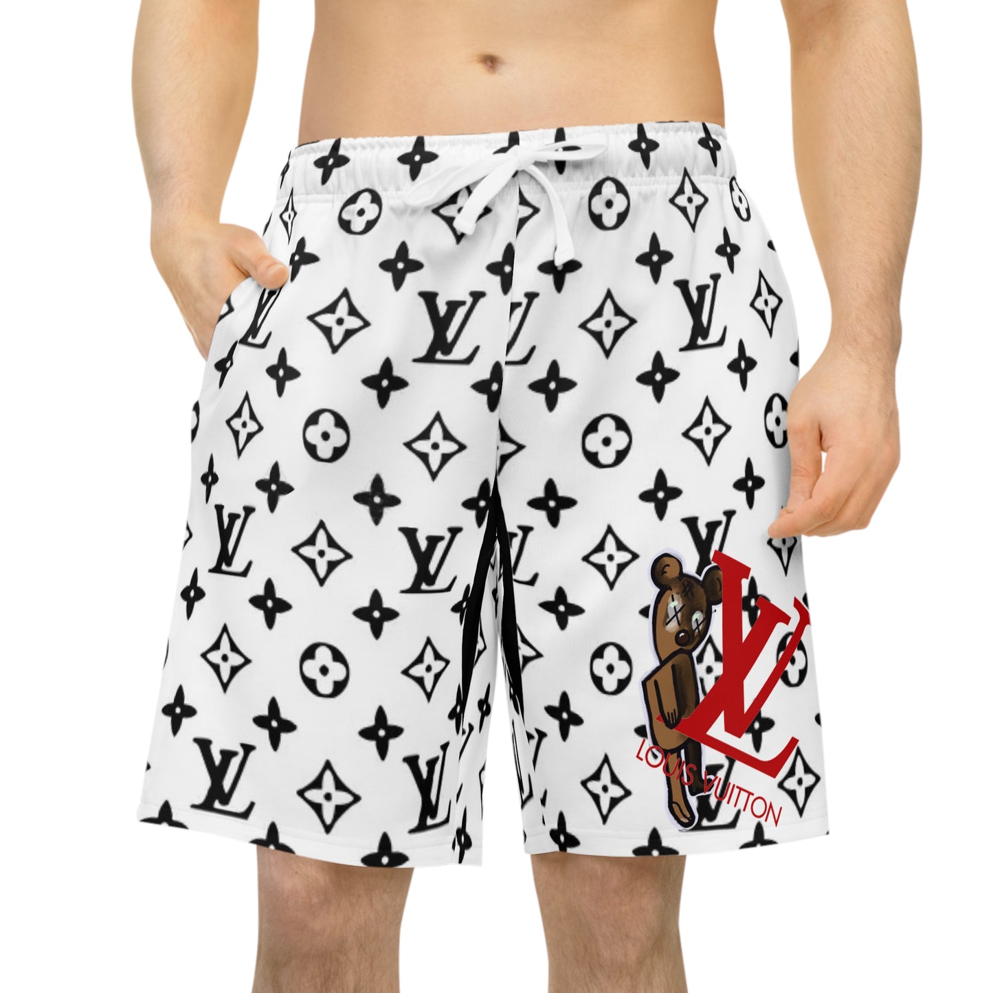 LV Teddy Athletic Long Shorts (AOP)