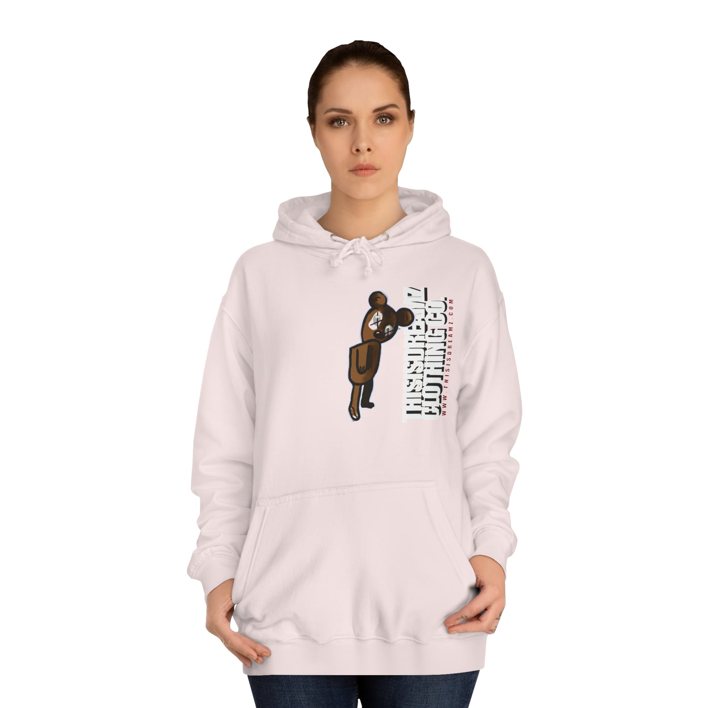 Thisisdreamz & Teddy Relax Unisex College Hoodie