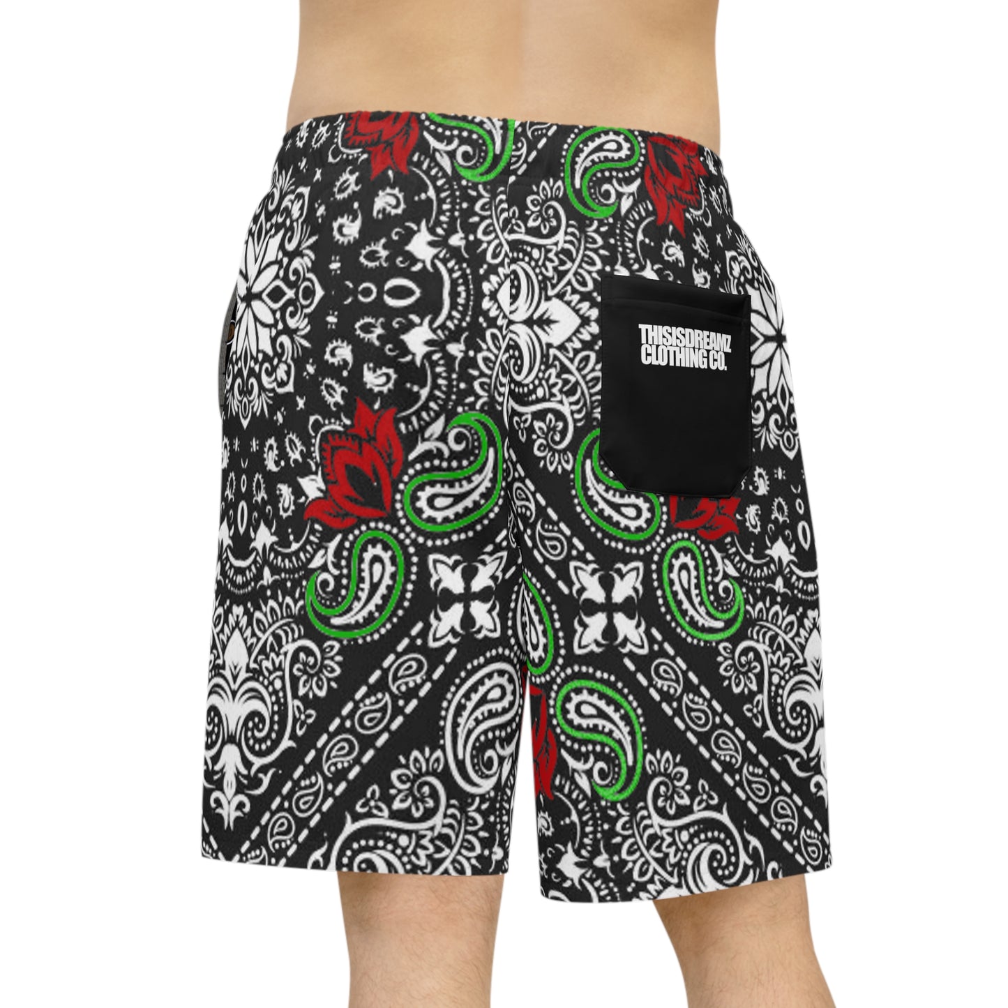 Bandana Teddy Athletic Long Shorts (AOP)