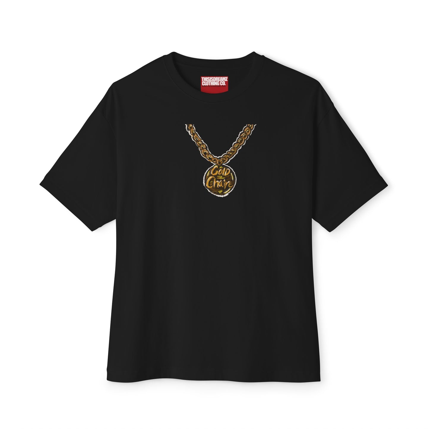 GOLD CHAIN Oversized Boxy Tee