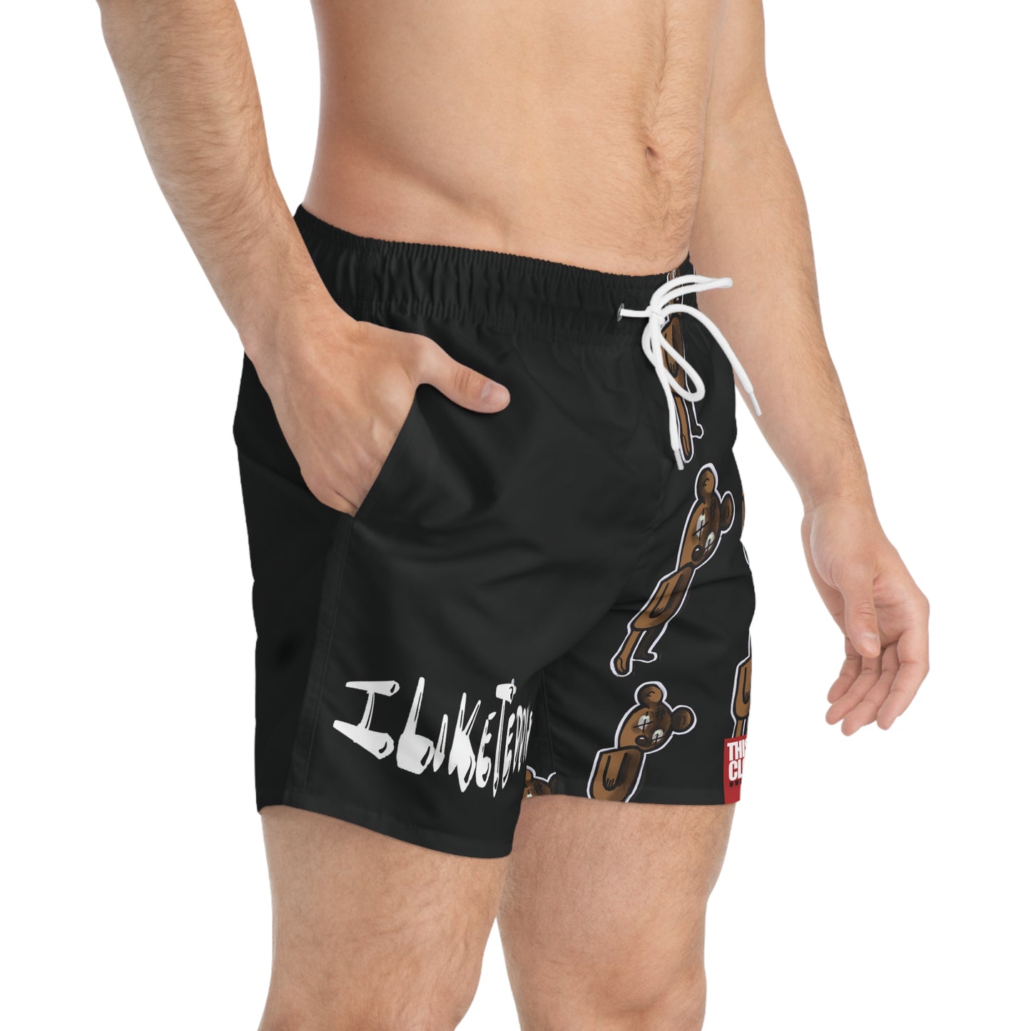 I Like Teddy's Branded Swim Trunks (AOP)