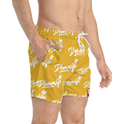 Dreamlife Streetstar Yellow Swim Trunks (AOP)