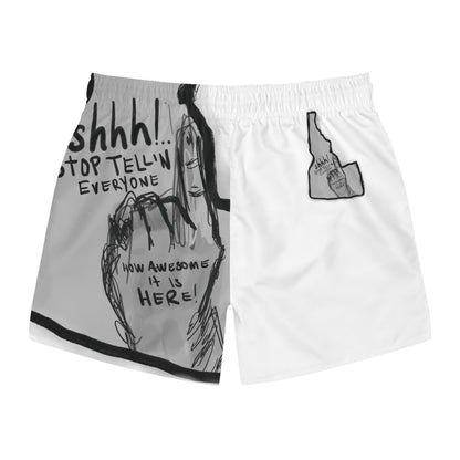 Shhh Idaho Swim Trunks (AOP)