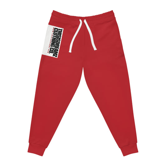 Thisisdreamz Clothing Co Branded | Red Athletic Joggers (AOP)