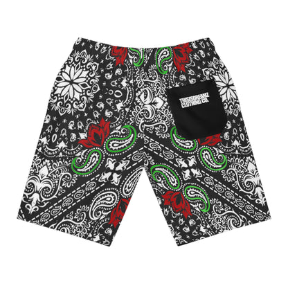 Bandana Teddy Athletic Long Shorts (AOP)