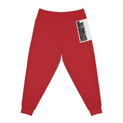 Thisisdreamz Clothing Co Branded | Red Athletic Joggers (AOP)
